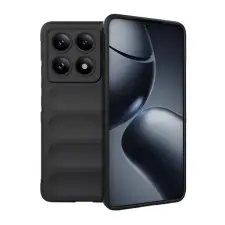 Gigapack Xiaomi Redmi Note 14 Pro 5G szilikon telefonvédő (ütésállóság, kameravédő, 3d) fekete tok és táska