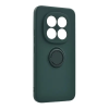 Gigapack Xiaomi Redmi Note 15 Pro Plus 5G szilikon (tartógyűrű, mikrofiber plüss belső, mágneses, kameravédő) sötétzöld