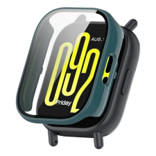Gigapack Xiaomi Redmi Watch 5 Active műanyag keret (bumper, ütésállóság + kijelzővédő üveg) sötétzöld okosóra kellék