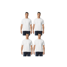 GILDAN 4 db-os pólócsomag Gildan GI3000 körkötött rövid ujjú férfi pamut póló, White-S