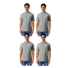 GILDAN 4 db-os pólócsomag Gildan GI3000 körkötött rövid ujjú férfi póló, Sport Grey-S