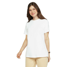 GILDAN A-vonalú oldalvarrott kereknyakú női póló, Gildan GIL67000, White-L
