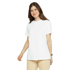 GILDAN A-vonalú oldalvarrott kereknyakú női póló, Gildan GIL67000, White-XL női póló