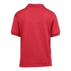 GILDAN DryBlend 50/50 galléros rövid ujjú gyerekpóló , Gildan GIB8800, Red-M