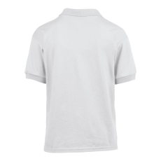 GILDAN DryBlend 50/50 galléros rövid ujjú gyerekpóló , Gildan GIB8800, White-XL