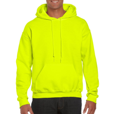 GILDAN Dryblend® felnőtt kapucnis pulóver (safety green, L) munkaruha