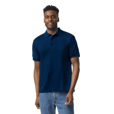 GILDAN DryBlend rövid ujjú galléros férfi póló, Gildan GI8800, Navy-L