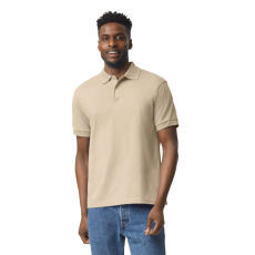 GILDAN DryBlend rövid ujjú galléros férfi póló, Gildan GI8800, Sand-2XL