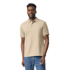GILDAN DryBlend rövid ujjú galléros férfi póló, Gildan GI8800, Sand-3XL férfi póló