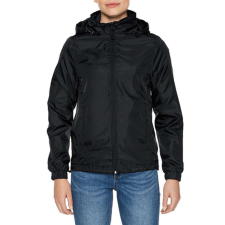 GILDAN Dzseki (Gildan Hammer) női kapucnis női (100%poliészter 70g/m2) black, 2XL munkaruha
