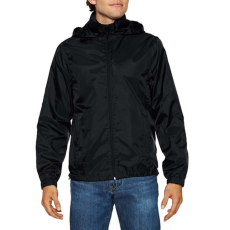 GILDAN Dzseki (Gildan Hammer) unisex kapucnis állítható derék, black, L
