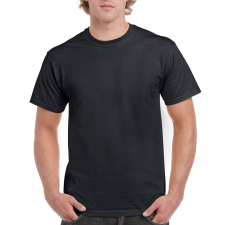 GILDAN Előmosott kerek nyakkivágásu ultra póló, Gildan GI2000, Black-3XL férfi póló