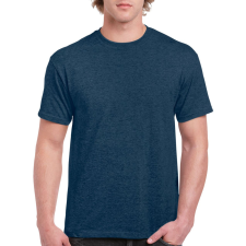 GILDAN Előmosott kerek nyakkivágásu ultra póló, Gildan GI2000, Heather Navy-5XL férfi póló
