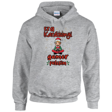 GILDAN Ez a karácsonyi gamer pulcsim (lány) - Unisex Kapucnis Pulóver női pulóver, kardigán