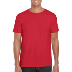 GILDAN Férfi póló Rövid ujjú Gildan Softstyle Ring Spun T-Shirt - S, Piros