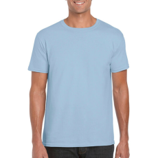 GILDAN Férfi póló Rövid ujjú Gildan Softstyle Ring Spun T-Shirt - S, Világos kék