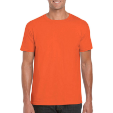 GILDAN Férfi póló Rövid ujjú Gildan Softstyle Ring Spun T-Shirt - XL, Narancssárga férfi póló