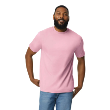 GILDAN GI3000 körkötött rövid ujjú férfi pamut póló, Light Pink-XS férfi póló