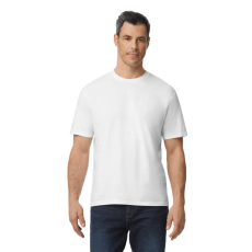 GILDAN GI3000 körkötött rövid ujjú férfi pamut póló, White-2XL