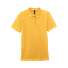 GILDAN GIL64800-B3 SOFTSTYLE® LADIES' DOUBLE PIQUÉ POLO WITH 3 COLOUR-MATCHED BUTTONS S
