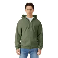 GILDAN GISF600 SOFTSTYLE® MIDWEIGHT FLEECE ADULT FULL ZIP HOODED SWEATSHIRT munkaruha