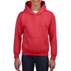 GILDAN Gyerek kapucnis pulóver Gildan GIB18500 Heavy Blend™ Youth Hooded Sweatshirt -XS, Red