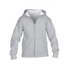 GILDAN Gyerek kapucnis pulóver Gildan GIB18600 Heavy Blend™ Youth Full Zip Hooded Sweatshirt -L, Sport Grey