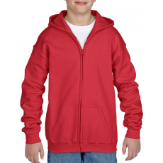 GILDAN Gyerek kapucnis pulóver Gildan GIB18600 Heavy Blend™ Youth Full Zip Hooded Sweatshirt -M, Red