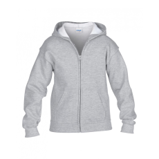 GILDAN Gyerek kapucnis pulóver Gildan GIB18600 Heavy Blend™ Youth Full Zip Hooded Sweatshirt -S, Sport Grey