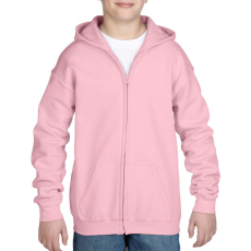 GILDAN Gyerek kapucnis pulóver Gildan GIB18600 Heavy Blend™ Youth Full Zip Hooded Sweatshirt -XL, Light Pink