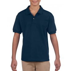 GILDAN Gyerek póló Gildan GIB8800 Dryblend® Youth Jersey polo Shirt -L, Navy