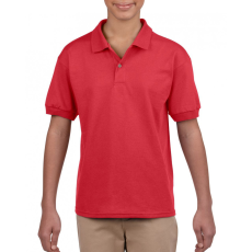 GILDAN Gyerek póló Gildan GIB8800 Dryblend Youth Jersey polo Shirt -M, Red