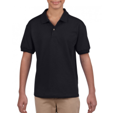 GILDAN Gyerek póló Gildan GIB8800 Dryblend® Youth Jersey polo Shirt -S, Black gyerek póló