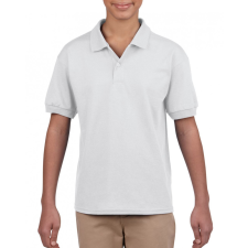 GILDAN Gyerek póló Gildan GIB8800 Dryblend® Youth Jersey polo Shirt -XL, White gyerek póló