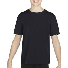 GILDAN Gyerek póló Rövid ujjú Gildan Gildan Performance Youth T-Shirt - M (140/152), Fekete