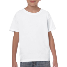 GILDAN Gyerek póló Rövid ujjú Gildan Heavy Cotton Youth T-Shirt - M (170), Fehér