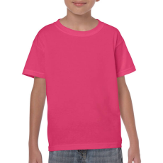 GILDAN Gyerek póló Rövid ujjú Gildan Heavy Cotton Youth T-Shirt - S (164), Heliconia (sötét rózsaszín)