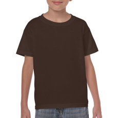 GILDAN Gyerek póló Rövid ujjú Gildan Heavy Cotton Youth T-Shirt - XL (182), Sötét csokoládébarna