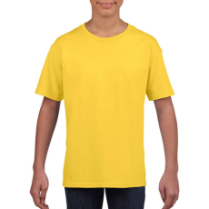 GILDAN Gyerek póló Rövid ujjú Gildan Softstyle Youth T-Shirt - S (110/116), Daisy (százszorszép sárga)