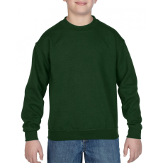 GILDAN Gyerek pulóver Gildan GIB18000 Heavy Blend™ Youth Crewneck Sweatshirt -L, Forest Green