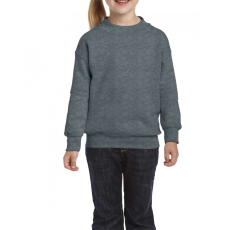 GILDAN Gyerek pulóver Gildan GIB18000 Heavy Blend Youth Crewneck Sweatshirt -XL, Dark Heather