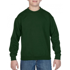 GILDAN Gyerek pulóver Gildan GIB18000 Heavy Blend™ Youth Crewneck Sweatshirt -XL, Forest Green
