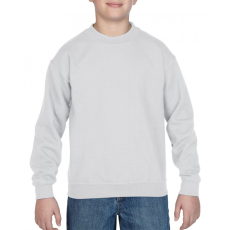 GILDAN Gyerek pulóver Gildan GIB18000 Heavy Blend™ Youth Crewneck Sweatshirt -XS, White