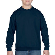 GILDAN Gyerek Pulóver Hosszú ujjú Gildan Heavyweight Blend Youth Crew Neck - S (116/128), Sötétkék (navy)