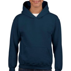 GILDAN Gyerek Pulóver Kapucnis Hosszú ujjú Gildan Heavy Blend Youth Hooded Sweat - L (164), Sötétkék (navy)