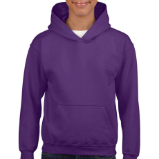 GILDAN Gyerek Pulóver Kapucnis Hosszú ujjú Gildan Heavy Blend Youth Hooded Sweat - XS (104/110), Lila
