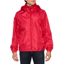 GILDAN Hammer rejtett kapucnis unisex széldzseki , Gildan GIWR800, Red-M férfi kabát, dzseki