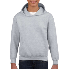 GILDAN Kapucnis gyerekpulóver kenguruzsebbel, Gildan GIB18500, Sport Grey-XL gyerek pulóver, kardigán