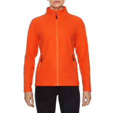 GILDAN Karcsúsított cipzáras női polár pulóver, Gildan GILPF800, Orange-4XL női pulóver, kardigán