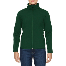 GILDAN Karcsúsított softshell cipzáros női dzseki, Gildan GILSS800, Forest Green-2XL női dzseki, kabát